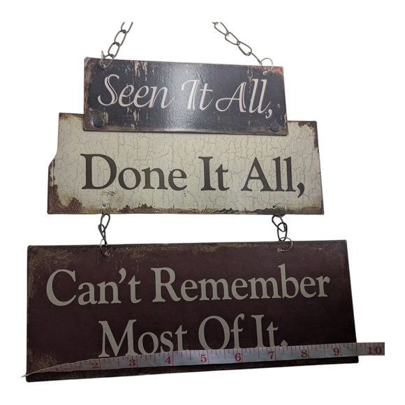 Rustic Wall Sign with Humorous Quote - Picture 4 of 5